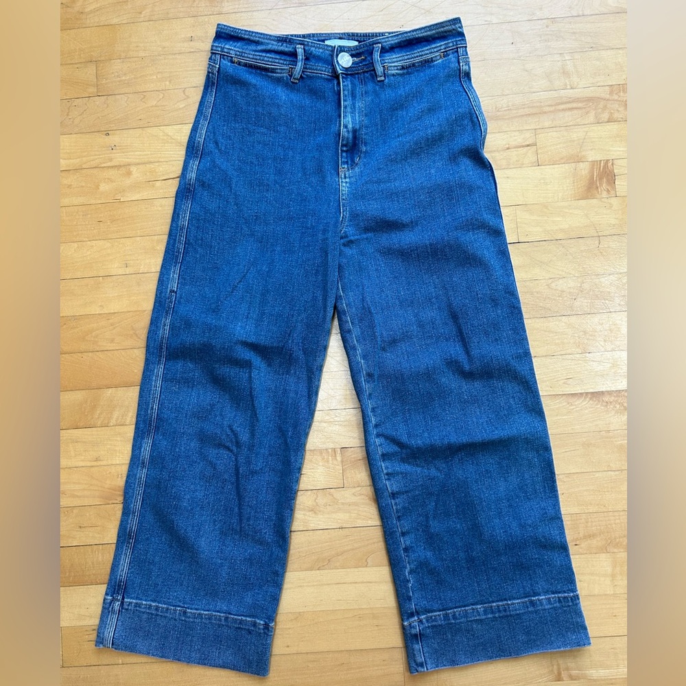 Loft Wide Leg Ankle Jeans size 4